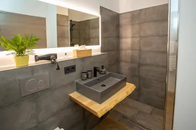 Ein Badezimmer in der Unterkunft Lieblingsquartier 14