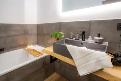 Ein Badezimmer in der Unterkunft Lieblingsquartier 14