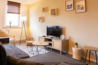 TV/Unterhaltungsangebot in der Unterkunft Ferienwohnung Tatort