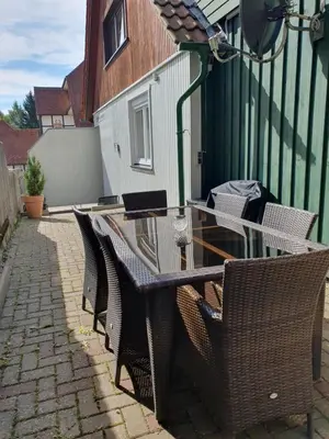 Ein Sitzbereich in der Unterkunft Harznester Schierke