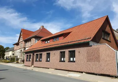 Das Gebäude in dem sich die Ferienwohnung befindet