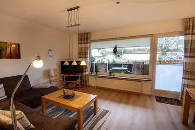Küche/Küchenzeile in der Unterkunft Ferienwohnung Marit mit Balkon