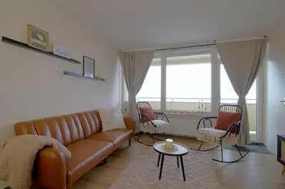 Ein Sitzbereich in der Unterkunft Apartment Bergblick mit Schwimmbad & Sauna