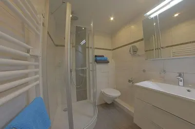 Ein Badezimmer in der Unterkunft Apartment Bergblick mit Schwimmbad & Sauna