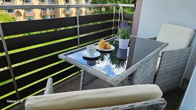 Ein Balkon oder eine Terrasse in der Unterkunft Harz DeLuxe in Altenau
