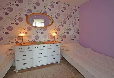 Ein Bett oder Betten in einem Zimmer der Unterkunft Fewo Jola