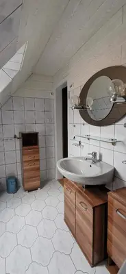 Ein Badezimmer in der Unterkunft Ferienwohnung Ella