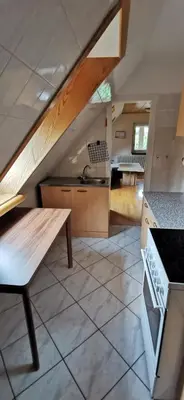 Küche/Küchenzeile in der Unterkunft Ferienwohnung Ella