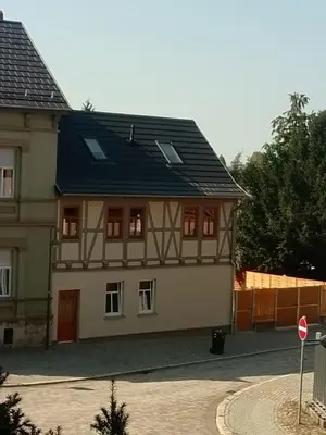 Das Gebäude in dem sich die Ferienwohnung befindet