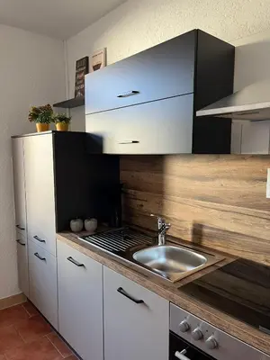 Küche/Küchenzeile in der Unterkunft City-Apartment