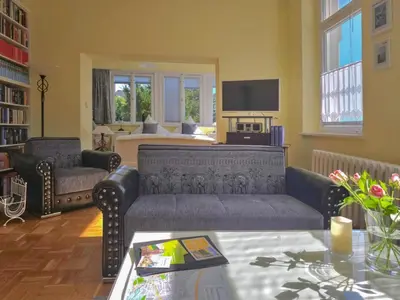 Ein Sitzbereich in der Unterkunft Kleines Wölkchen
