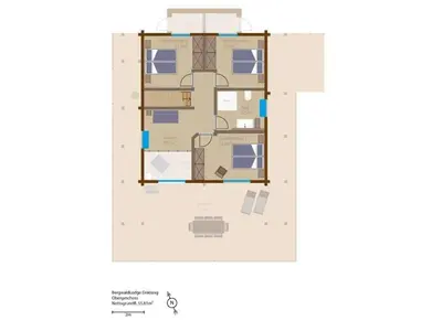 Grundriss der Unterkunft Bergwaldlodge Einklang