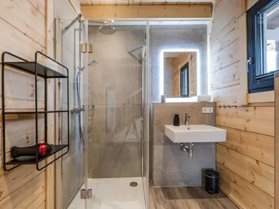 Grundriss der Unterkunft Bergwaldchalet Wellness 8