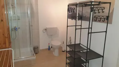 Ein Badezimmer in der Unterkunft Erholungsoase am Rand des Harzes - Apartment