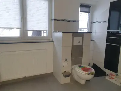 Ein Badezimmer in der Unterkunft Erholungsoase am Rand des Harzes - Ferienwohnung