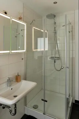 Ein Badezimmer in der Unterkunft Haus Freigeist - zum Gartenblick