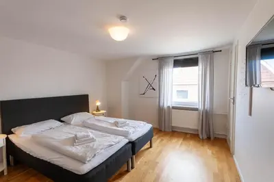 Ein Bett oder Betten in einem Zimmer der Unterkunft Ferienhaus Malte