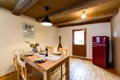 Küche/Küchenzeile in der Unterkunft Ackerbürgerhof Ballstraße 18