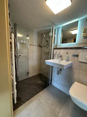 Ein Badezimmer in der Unterkunft Ferienwohnung 