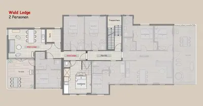 Grundriss der Unterkunft WLodgeOne - Wald Lodge