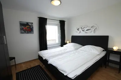 Ein Bett oder Betten in einem Zimmer der Unterkunft Ferienwohnung Annie