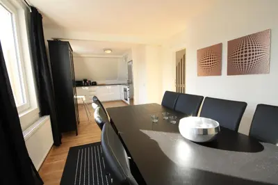 Küche/Küchenzeile in der Unterkunft Ferienwohnung Josephine