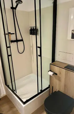 Ein Badezimmer in der Unterkunft Bergzeit Hahnenklee