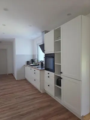 Küche/Küchenzeile in der Unterkunft Ferienbungalow mit 2 Schlafzimmern, Sauna & Whirlpool