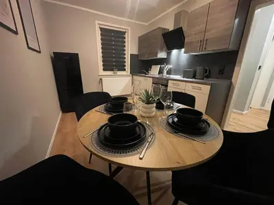 Küche/Küchenzeile in der Unterkunft Fundis Apartment am Schloss