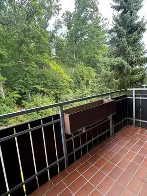 Ein Balkon oder eine Terrasse in der Unterkunft Harztastisch Ferienwohnung
