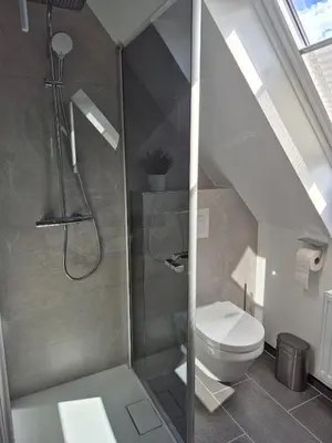 Ein Badezimmer in der Unterkunft Ferienhaus Wiesenblick