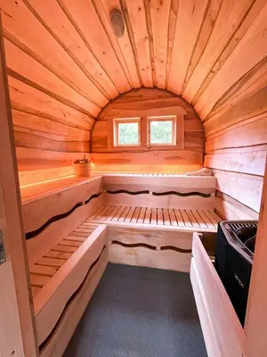 Grundriss der Unterkunft Charming Hideaway With Garden Sauna