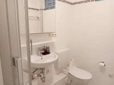 Ein Badezimmer in der Unterkunft Ferienwohnung Calluna