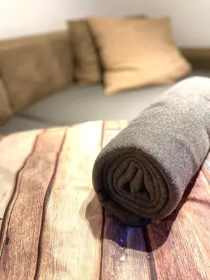 Ein Bett oder Betten in einem Zimmer der Unterkunft FitNest, im Harz, Sauna, Bad Sachsa beim Ravensberg
