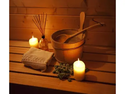 Grundriss der Unterkunft Blockhütte im Harz mit Sauna und Kamin