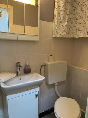 Ein Badezimmer in der Unterkunft Kuschelecke