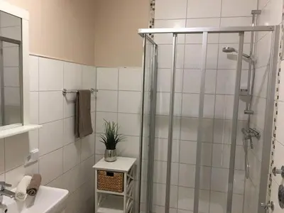 Ein Badezimmer in der Unterkunft Sehnsucht - Harz