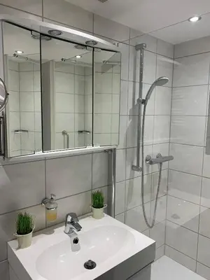 Ein Badezimmer in der Unterkunft Bocksberg-Baude