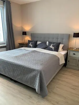 Ein Bett oder Betten in einem Zimmer der Unterkunft 