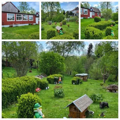 Ein Garten an der Unterkunft Zur kleinen Auszeit