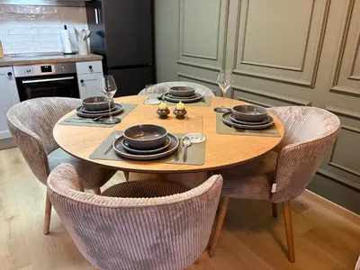 Küche/Küchenzeile in der Unterkunft Harzburgliving Apartment Harzstay mit Terrasse