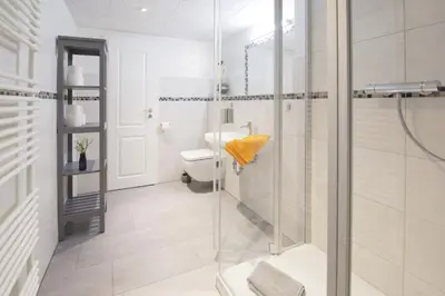 Ein Badezimmer in der Unterkunft Rodelhaus Braunlage