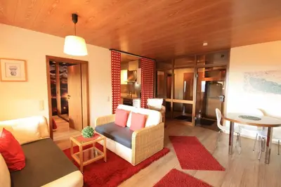 Ein Sitzbereich in der Unterkunft Ferienwohnung am Glockenberg Sankt Andreasberg Harz