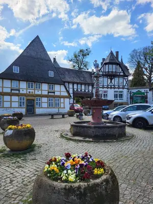 Das Gebäude in dem sich die Ferienwohnung befindet