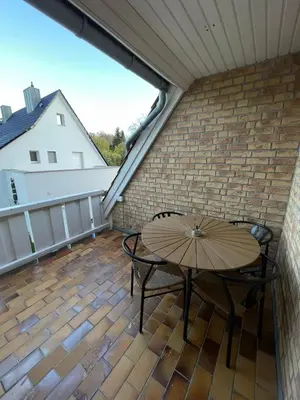 Ein Balkon oder eine Terrasse in der Unterkunft HarzRoots A mit Garage