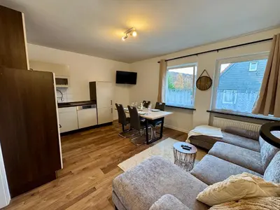 Küche/Küchenzeile in der Unterkunft FichtenNest Altenau - für 4 Personen und Haustier!