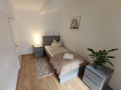 Ein Bett oder Betten in einem Zimmer der Unterkunft Kleine Auszeit Quedlinburg