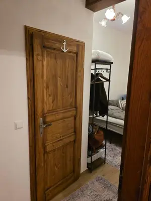 Ein Bett oder Betten in einem Zimmer der Unterkunft stilvolle Ferienwohnung an der St Nikolaikirche