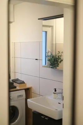 Küche/Küchenzeile in der Unterkunft Ferienwohnung Steinberg