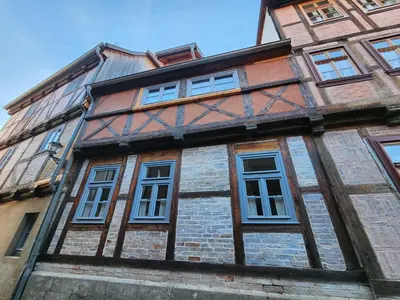 Das Gebäude in dem sich die Ferienwohnung befindet
